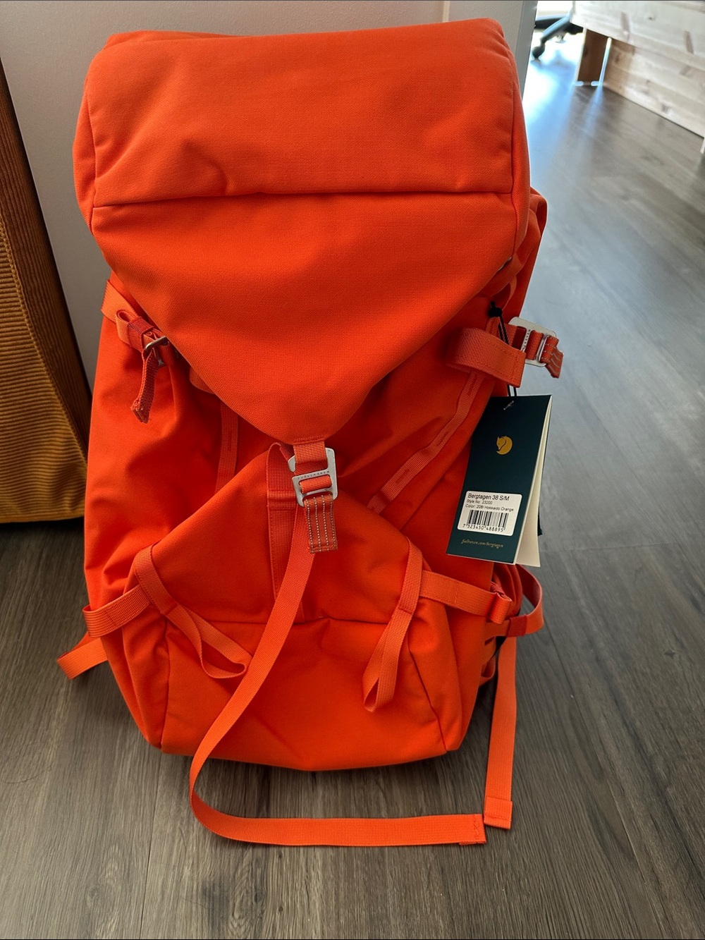 Fjallraven Kanken Travel Pack in Bright Orange